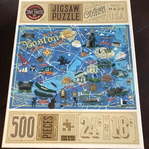 Boston Jigsaw Puzzle - 500 Pieces - Blue